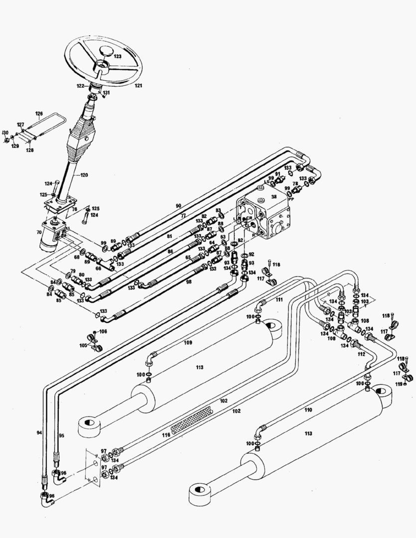 G051-7 STEERING CIRCUIT