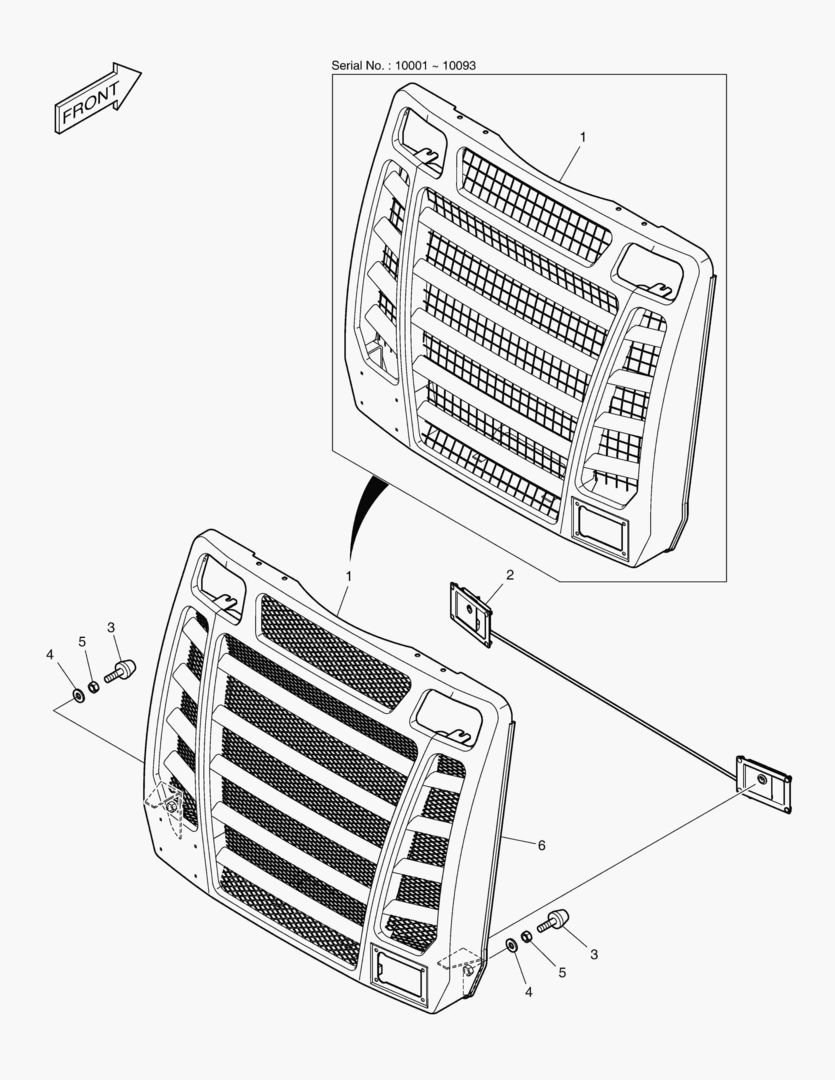 РЕШЕТКА РАДИАТОРА В СБОРЕ