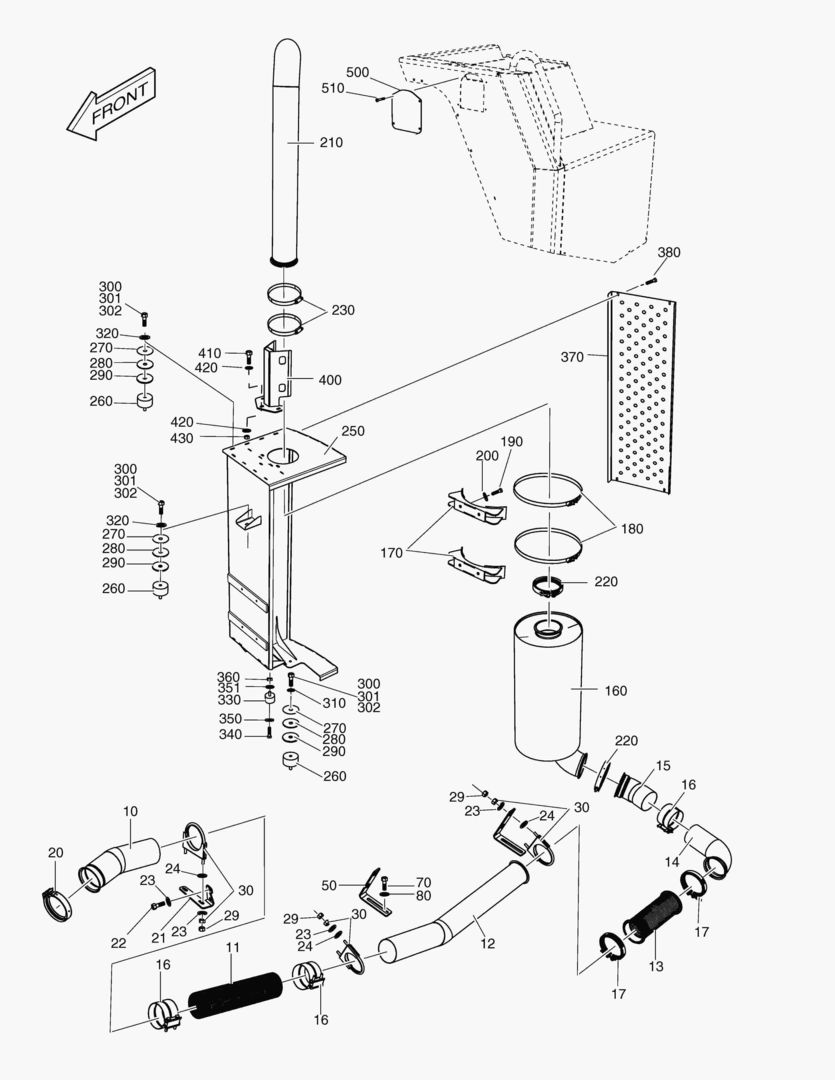 G050-10 EXHAUST SYSTEM