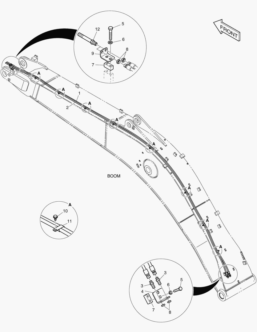 6350 BOOM PIPING - QUICK CLAMP