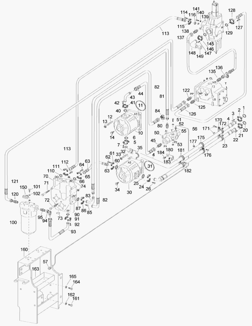 Схема G050-5 PUMP SYSTEM [410002~410251]