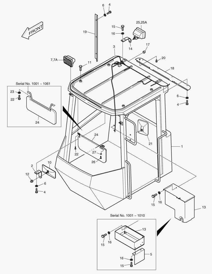 КАБИНА В СБОРЕ-OPEN СИСТЕМА ЗАЩИТЫ ПРИ ОПРОКИДЫВАНИИ