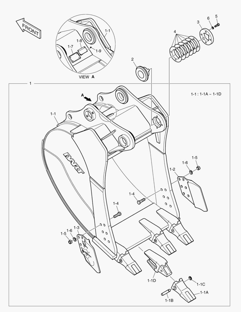 6930 BUCKET ASS`Y - 1.20mВі(42`) - H.D