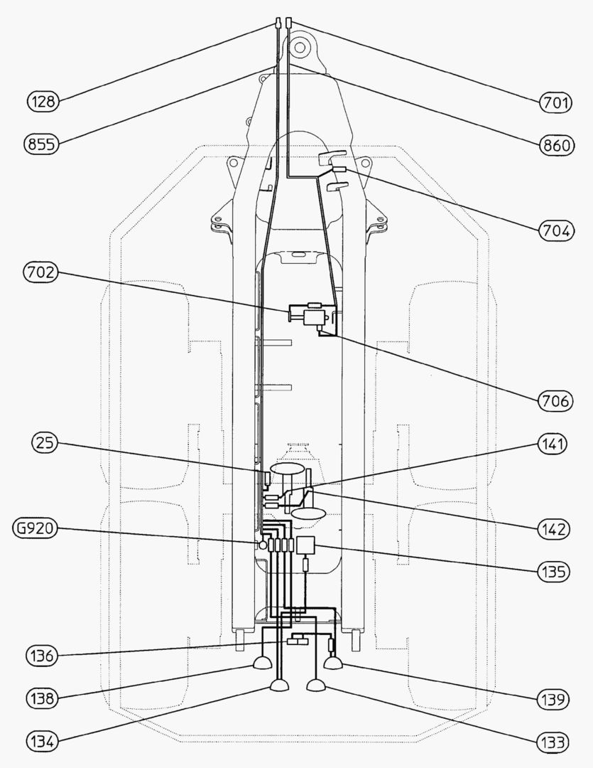 G067-3 ELECTRICAL SYSTEM; REAR FRAME