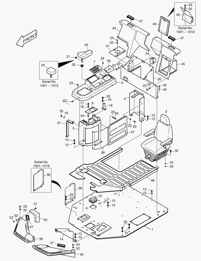 ПУЛЬТ УПРАВЛЕНИЯ-КАБИНА(ОДИН РЫЧАГ)