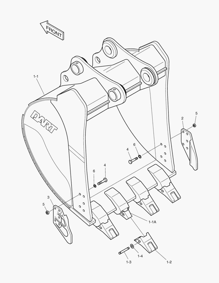 Спецтехника 6440 BUCKET - 0.73mВі(36`) - SIDE PIN - главное фото