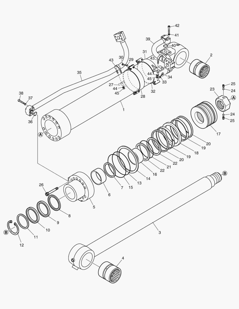 4290 BUCKET CYLINDER - 2.9m ARM
