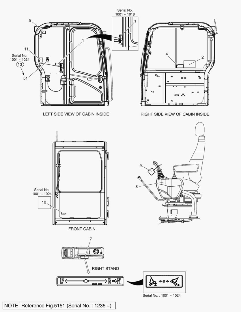 5150 NAME PLATE - CABIN(EUROPE) [1001~1234]