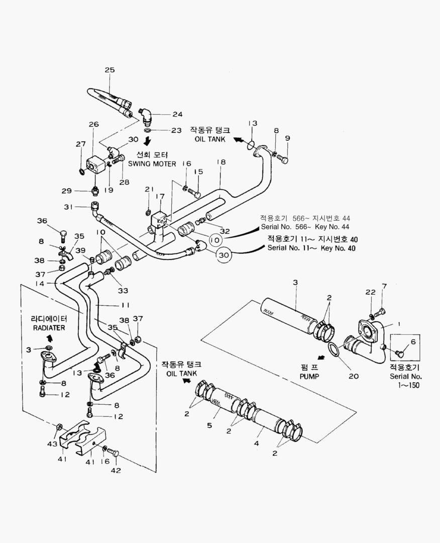 1200 OIL COOLER PIPING(1)-A8V PUMP [1~501]