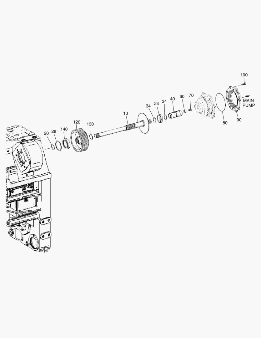 Схема МЕХАНИЗМ ОТБОРА МОЩНОСТИ(1) - БЛОКИРОВКА