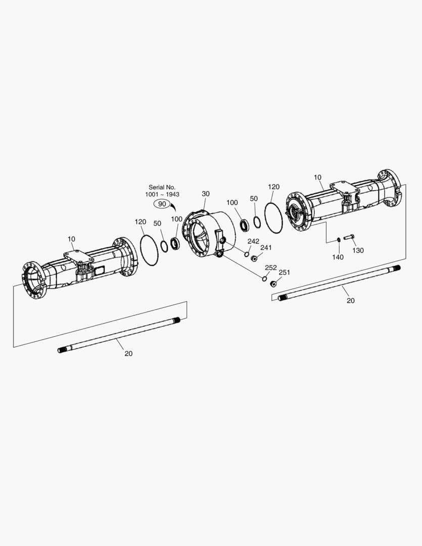 Спецтехника 4651 AXLE CASING - REAR AXLE [1631~] - главное фото