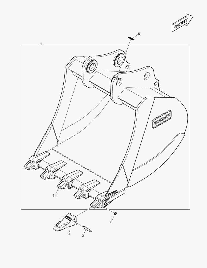 7220 BUCKET ASS`Y - 2.35mВі - H CLASS