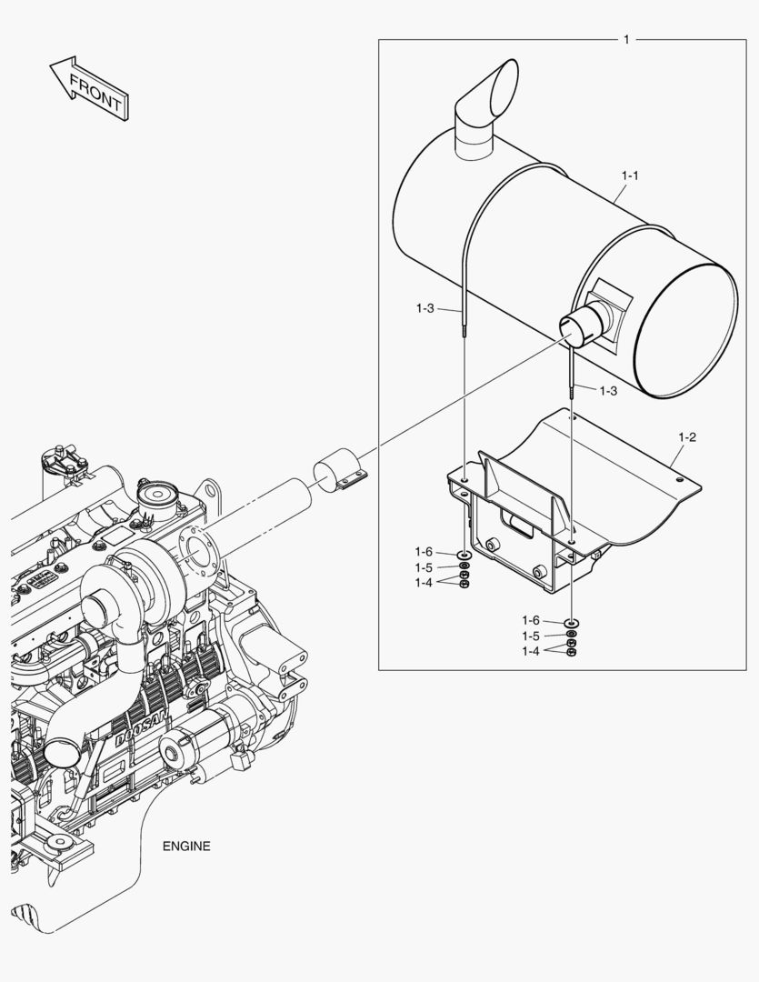 7650 MUFFLER - FOR BRASIL