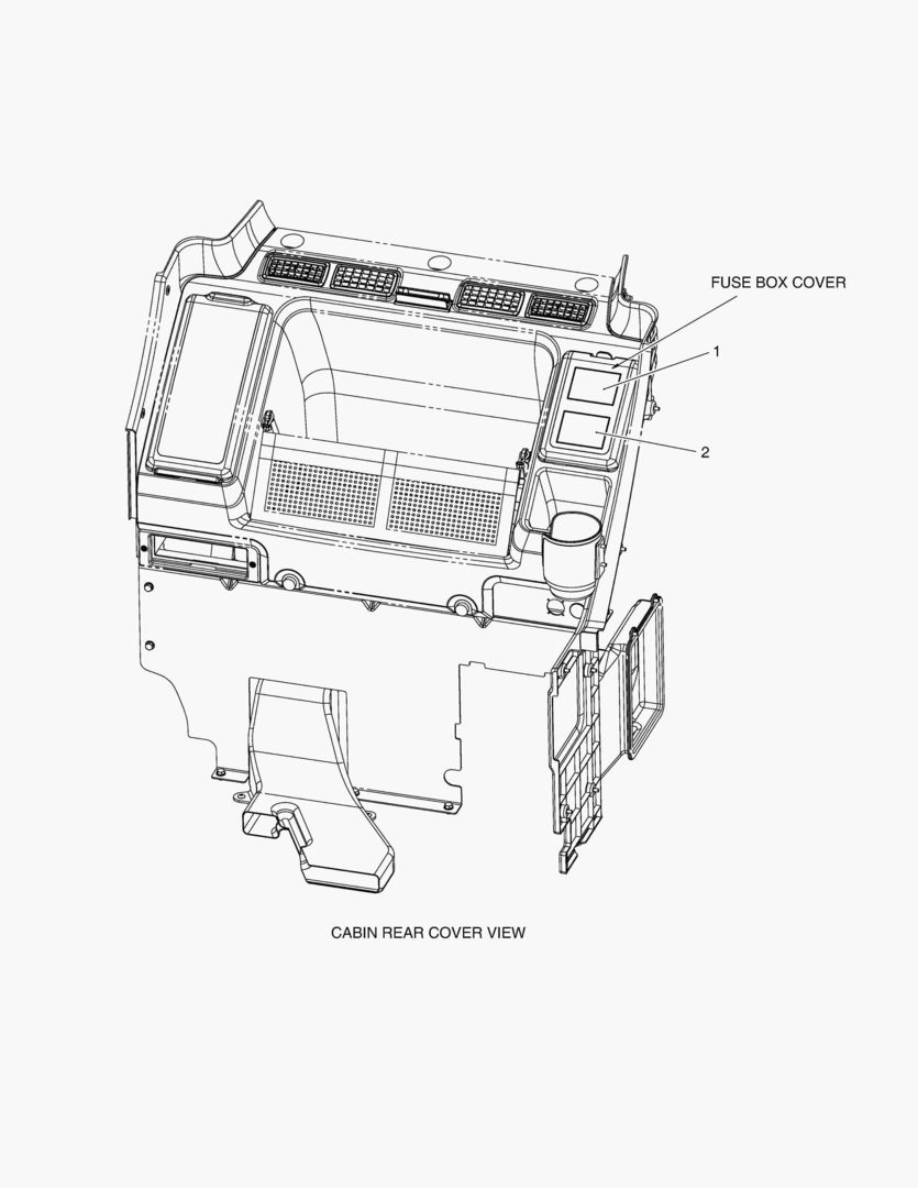 Схема ПРЕДУПРЕЖДАЮЩАЯ ТАБЛИЧКА - БЛОК ПЛАВКИХ ПРЕДОХРАНИТЕЛЕЙ