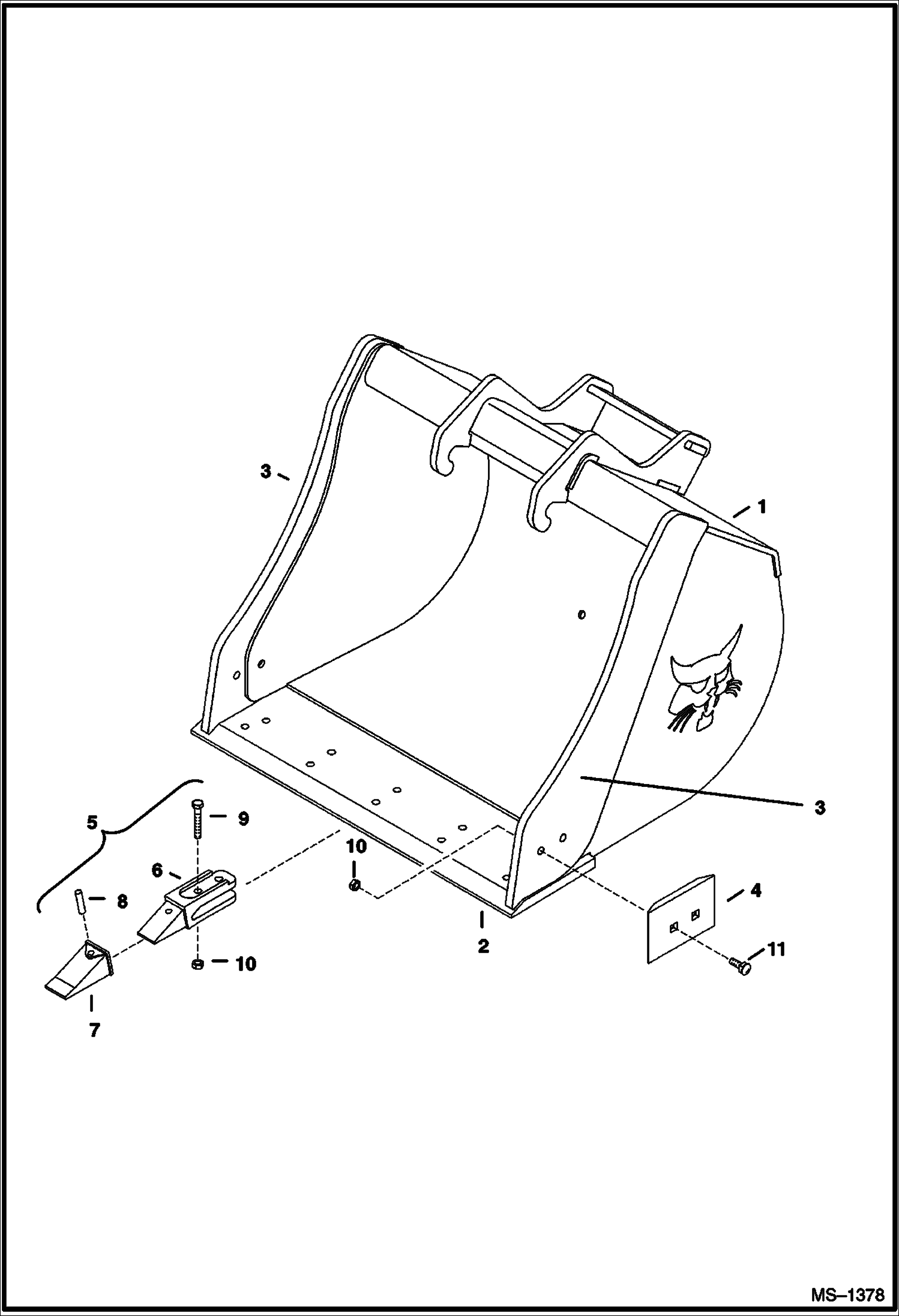КОВШ (УСТАНОВЛЕН СМЕННЫЙ)(325,328,331,334,430)