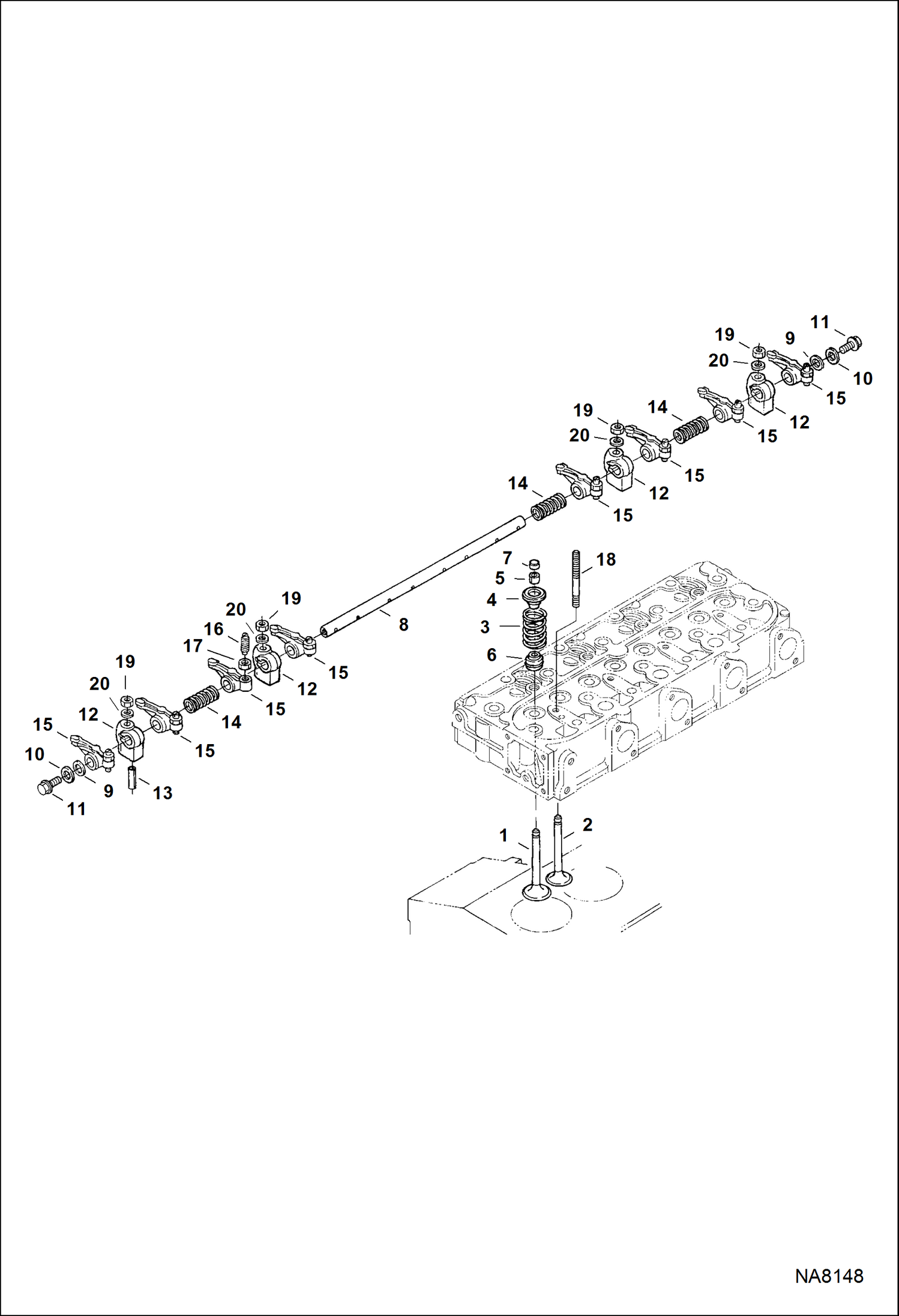 КЛАПАН И ПЛЕЧО КОРОМЫСЛА