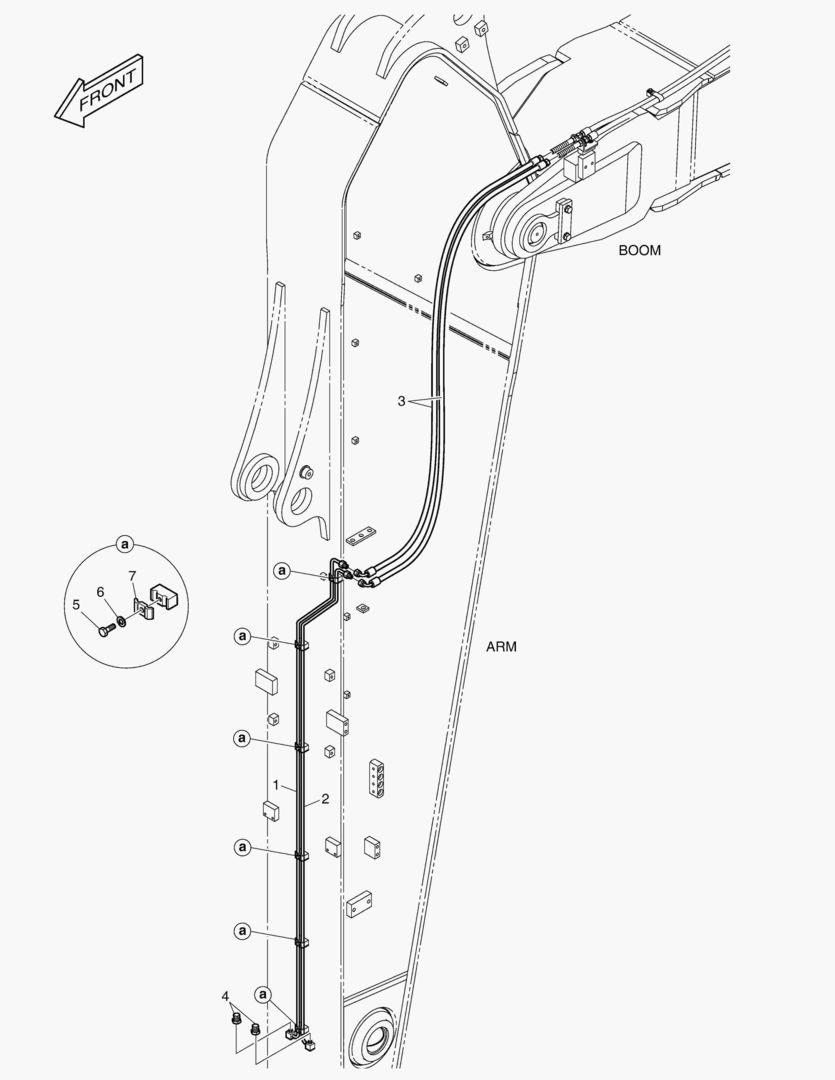 ГИДРОСИСТЕМА РУКОЯТИ - БЫСТРАЯ ПОСАДКА (РУКОЯТЬ 3.95 м)