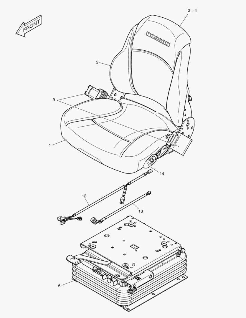 5350 SEAT ASS`Y - ELECTRIC STEERING(TLV) [10001~10136]