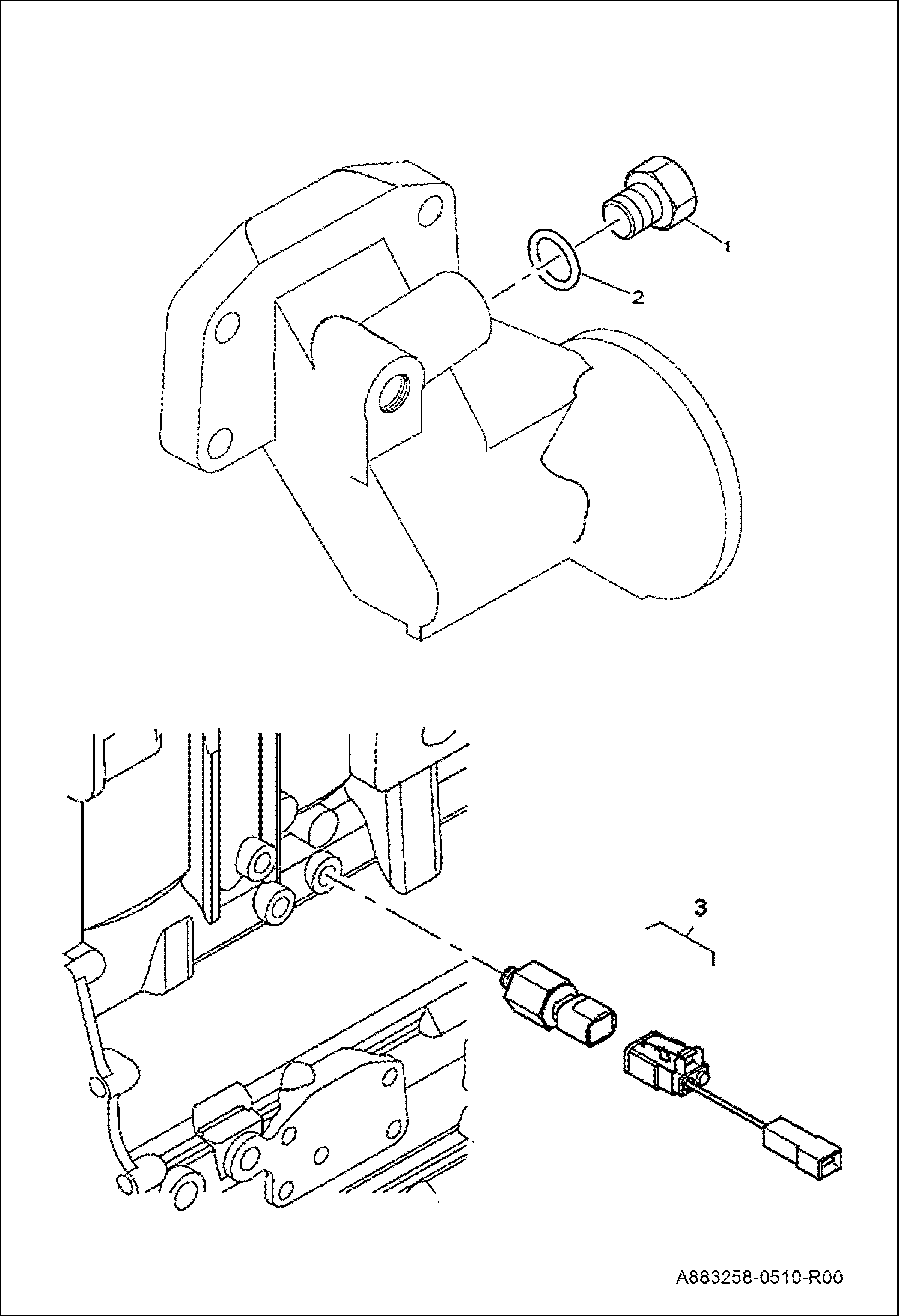 Схема РЕЛЕ ДАВЛЕНИЯ СМАЗОЧНОГО МАСЛА