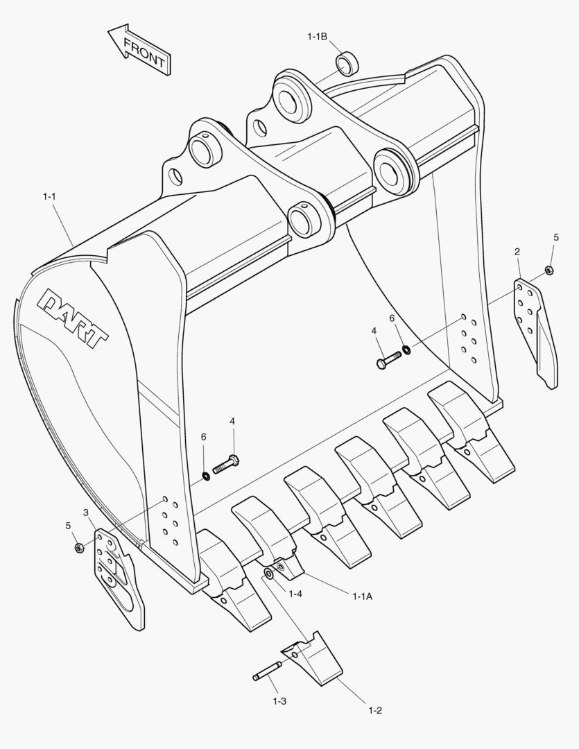 Спецтехника 6610 BUCKET-3.2гЋҐ(88`)-SIDE PIN - главное фото