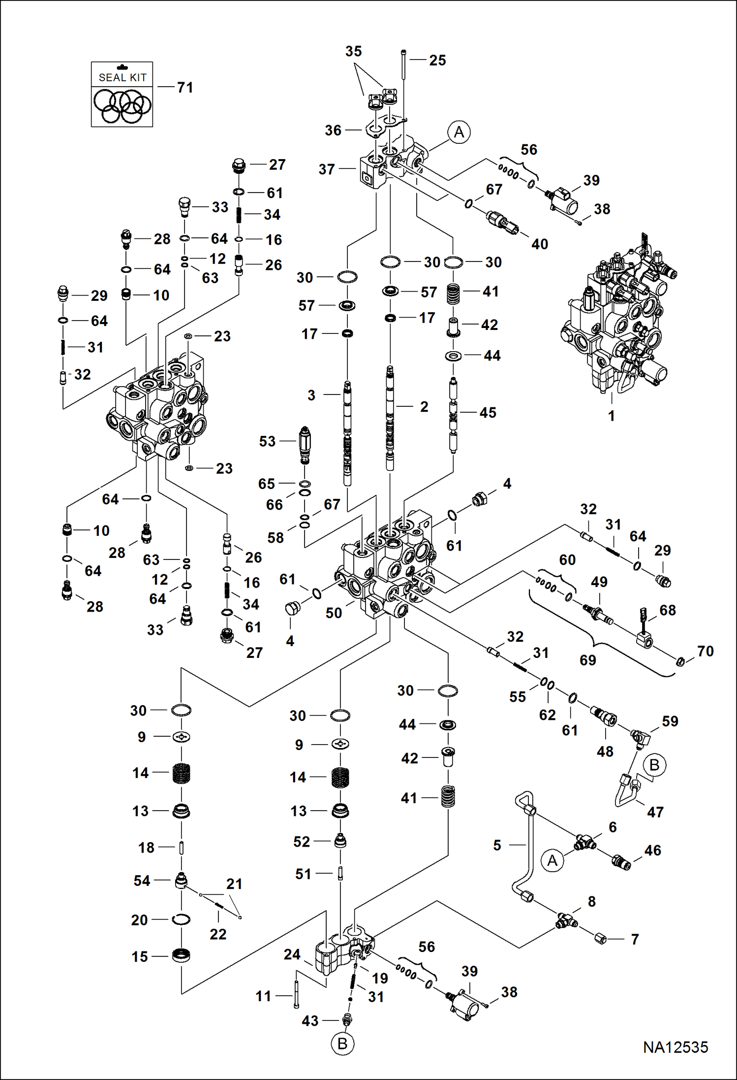 Схема ГИДРАВЛИЧЕСКИЙ РЕГУЛИРУЮЩИЙ КЛАПАН (РУКОВОДСТВО ПОЛЬЗОВАНИЯ УСТРОЙСТВОМ УПРАВЛЕНИЯ) (E СЕРИЯ КАТУШЕК)