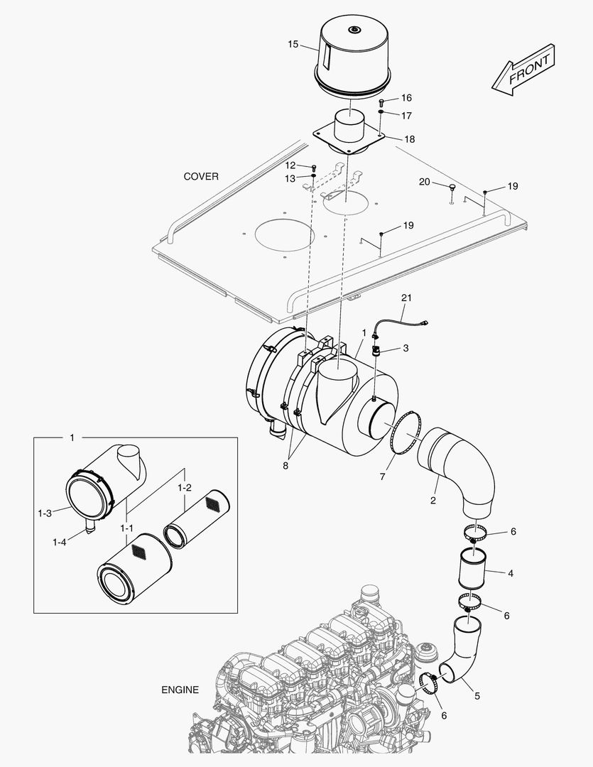 ВОЗДУХООЧИСТИТЕЛЬ - PRE ОЧИСТИТЕЛЬ