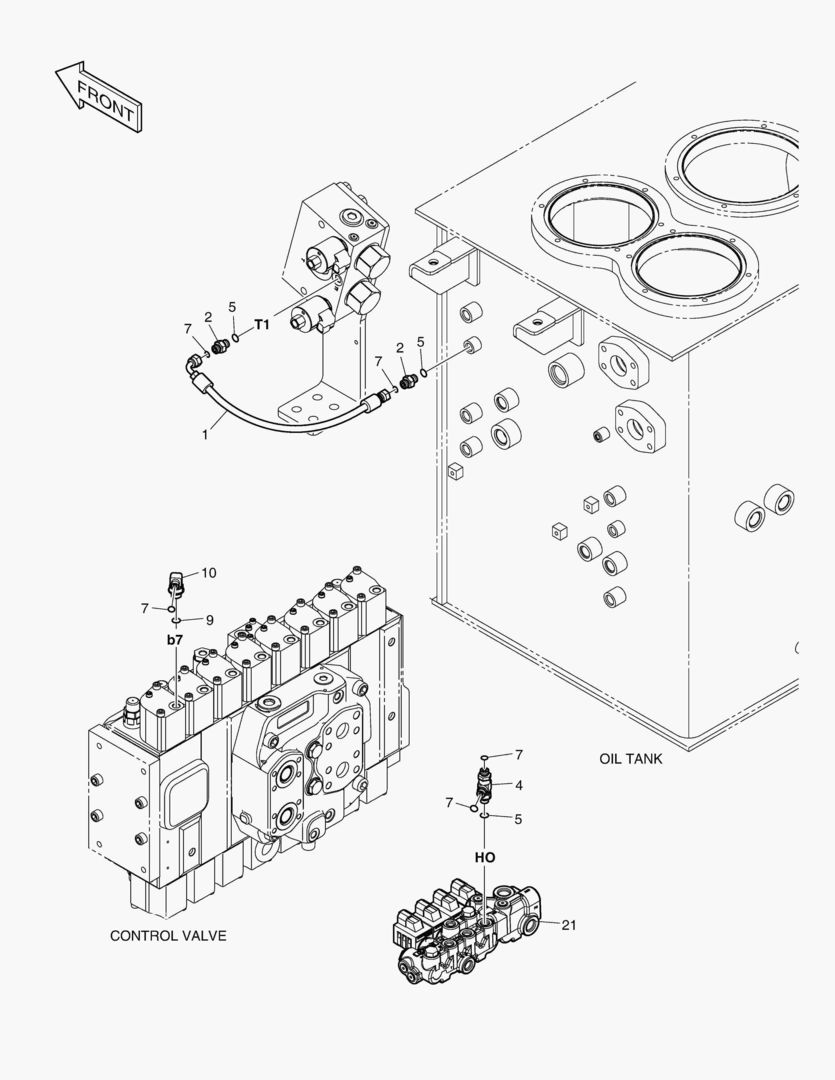 ТРУБОПРОВОД СЕРВОУПРАВЛЕНИЯ(1) - 2 ПУТИ