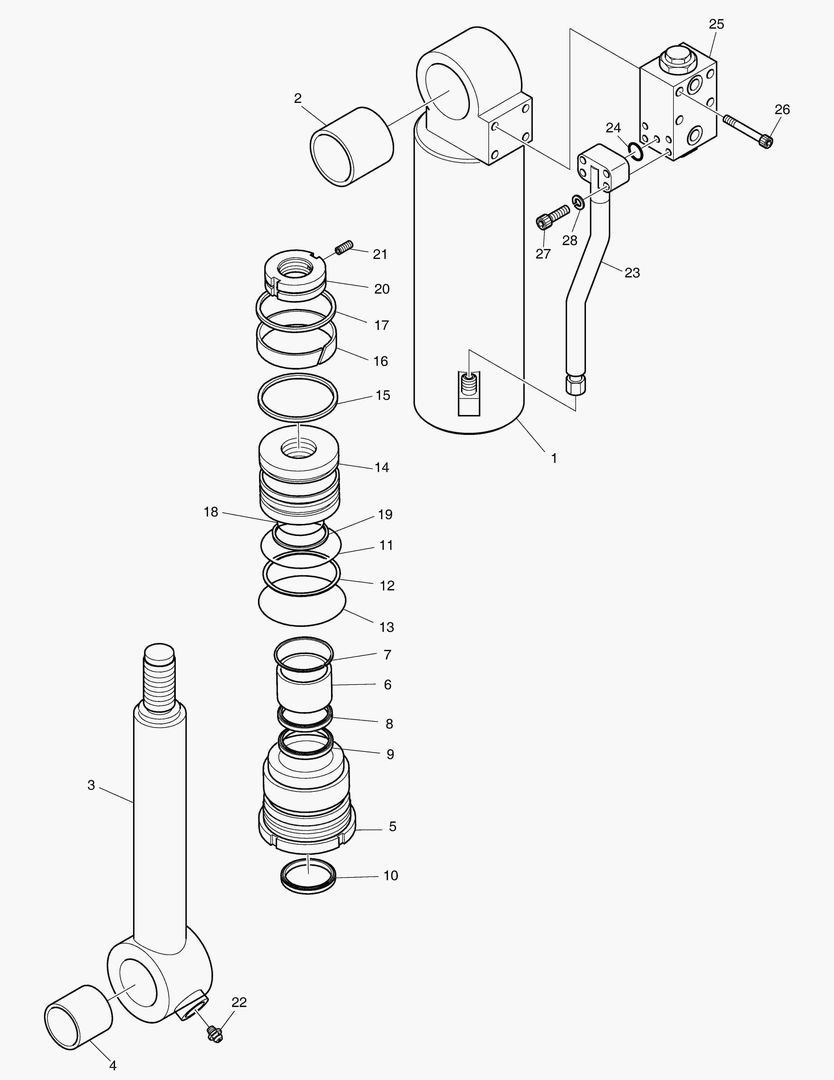 Схема ЦИЛИНДР АУТРИГЕРОВ - ЛЕВОСТОРОННИЙ