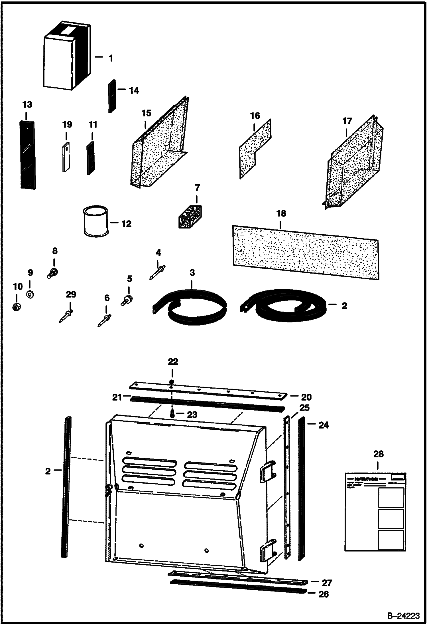 КОМПЛЕКТ СТЕКОЛ (СЕРИЙНЫЙ НОМЕР 20001 И ВЫШЕ)