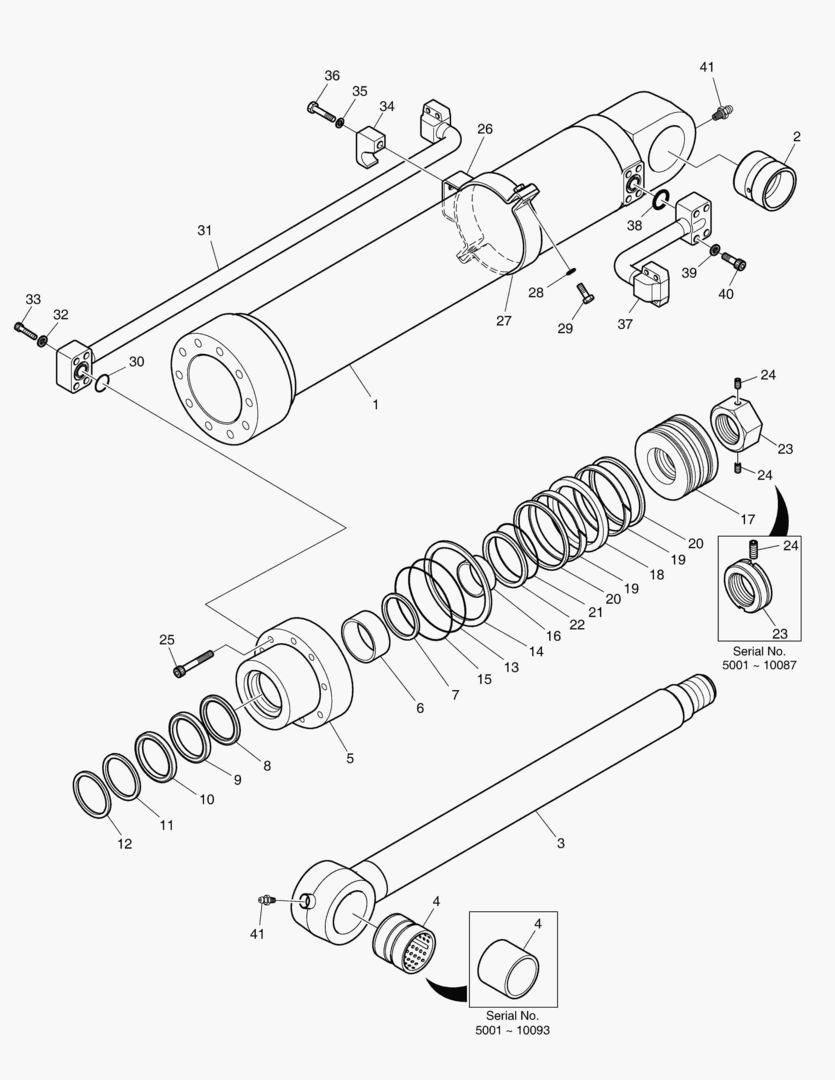 4390 BUCKET CYLINDER - ARM 8m [5001~10105]