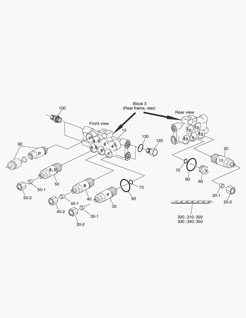 G490-110 CENTRAL LUBRICATION, BLOCK 3