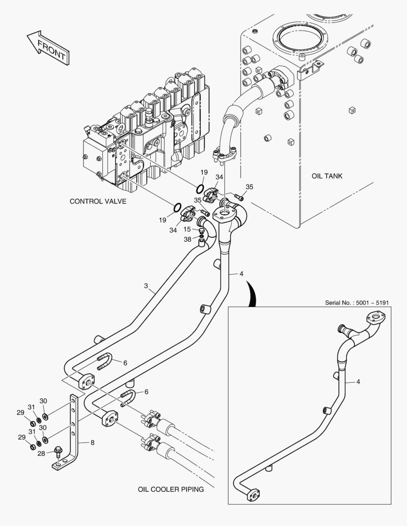 ТУБОПРОВОД МАСЛЯНОГО РАДИАТОРА(2)