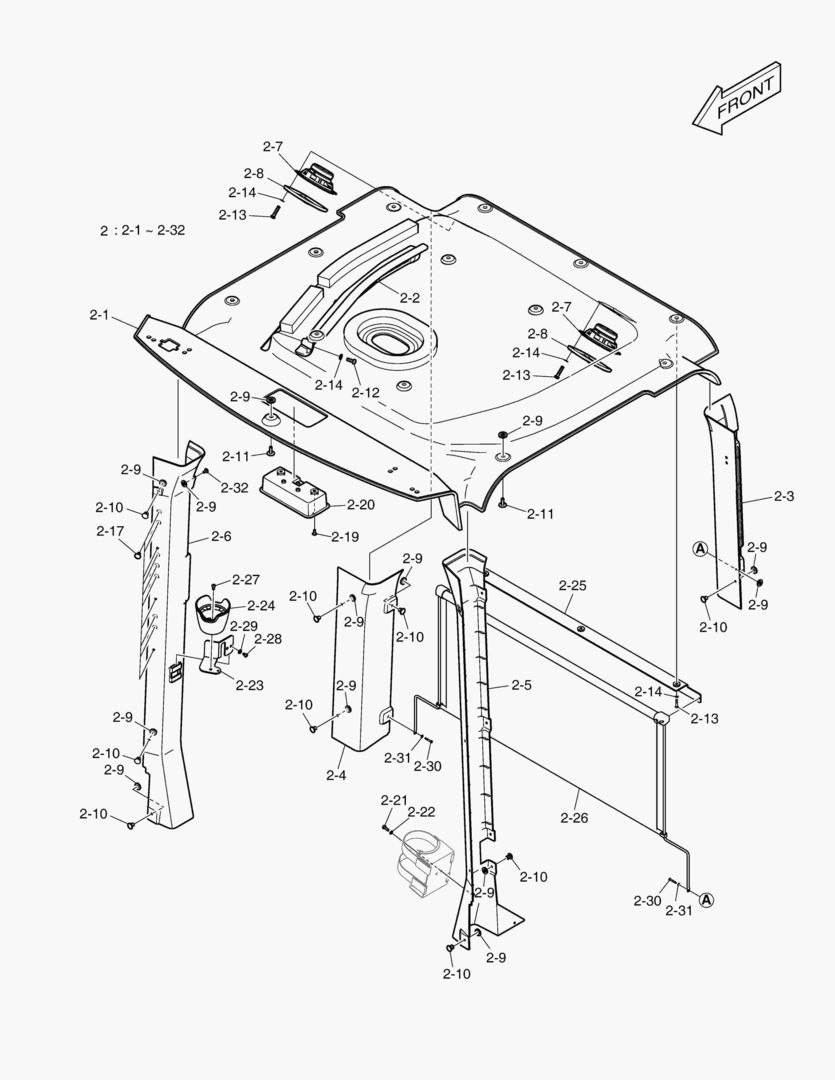 5480 CABIN(3) - INTERIOR SHEET(WITHOUT ROOF)