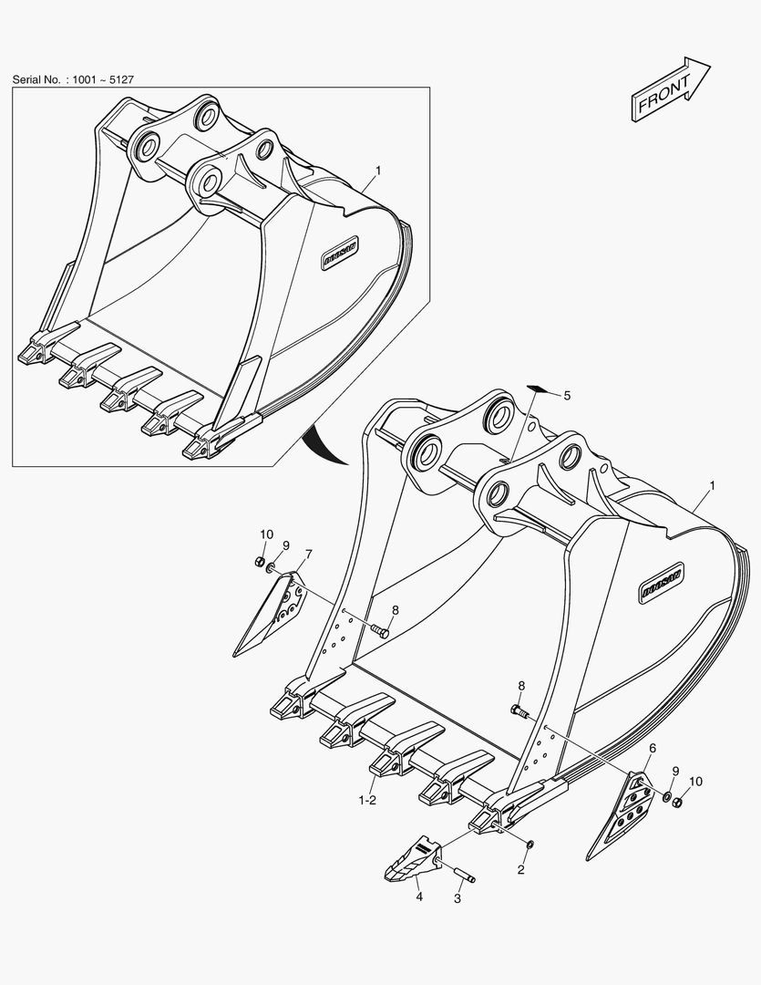 7190 BUCKET ASS`Y - 4.64mВі - H CLASS