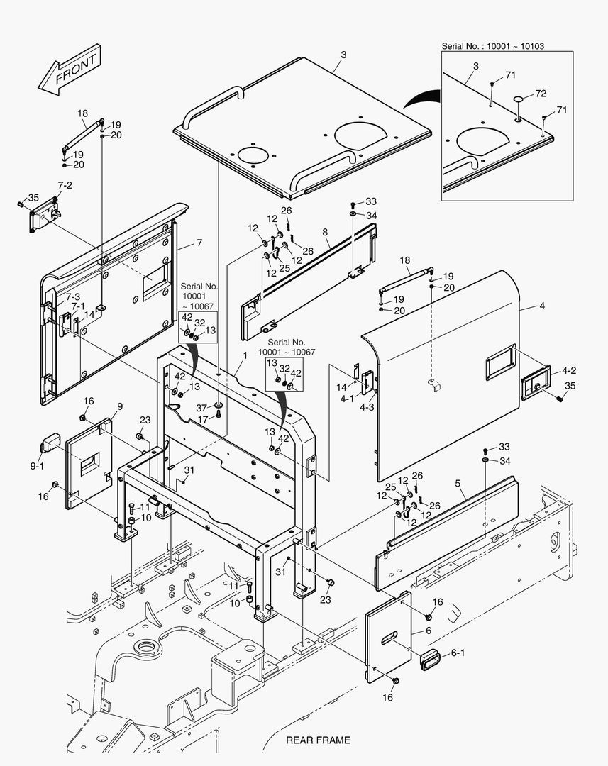 КРЫШКА ДВИГАТЕЛЯ