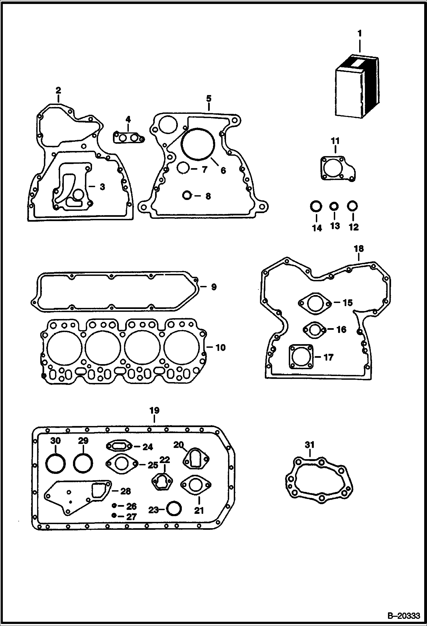 КОМПЛЕКТ ПРОКЛАДОК (КАПИТАЛЬНЫЙ РЕМОНТ)