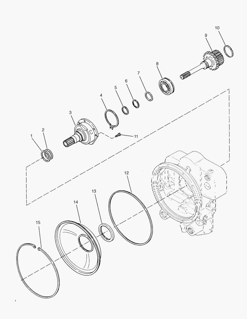 3130 STATOR SUPPORT & OIL BAFFLE
