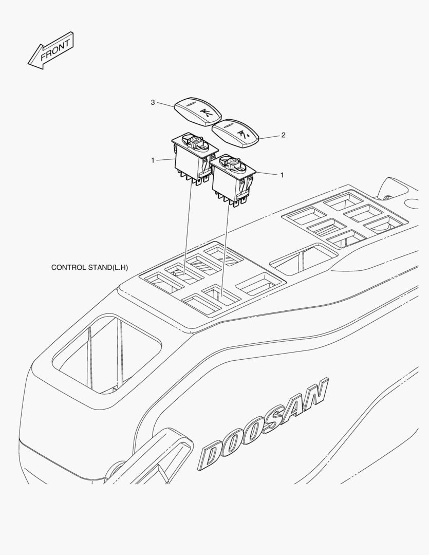 ВКЛЮЧАТЕЛЬ - ЗАДНИЙ АУТРИГЕР(ИНДИЯ)