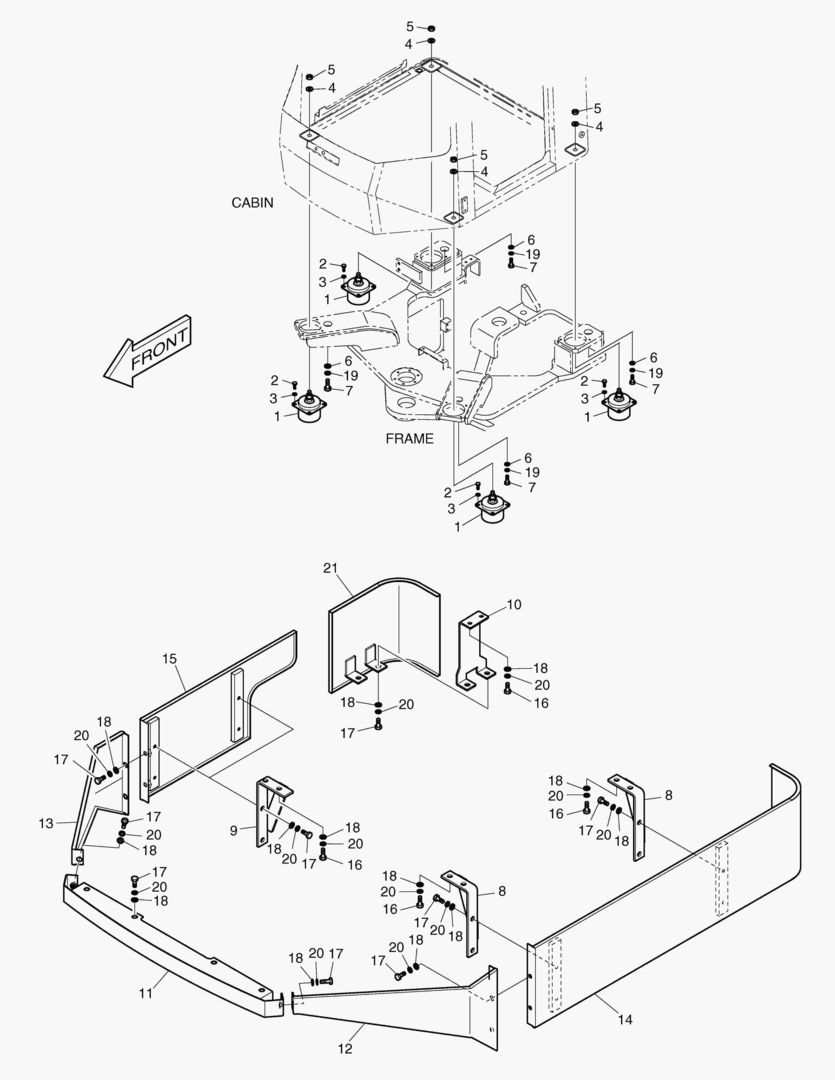 УСТАНОВКА КАБИНЫ