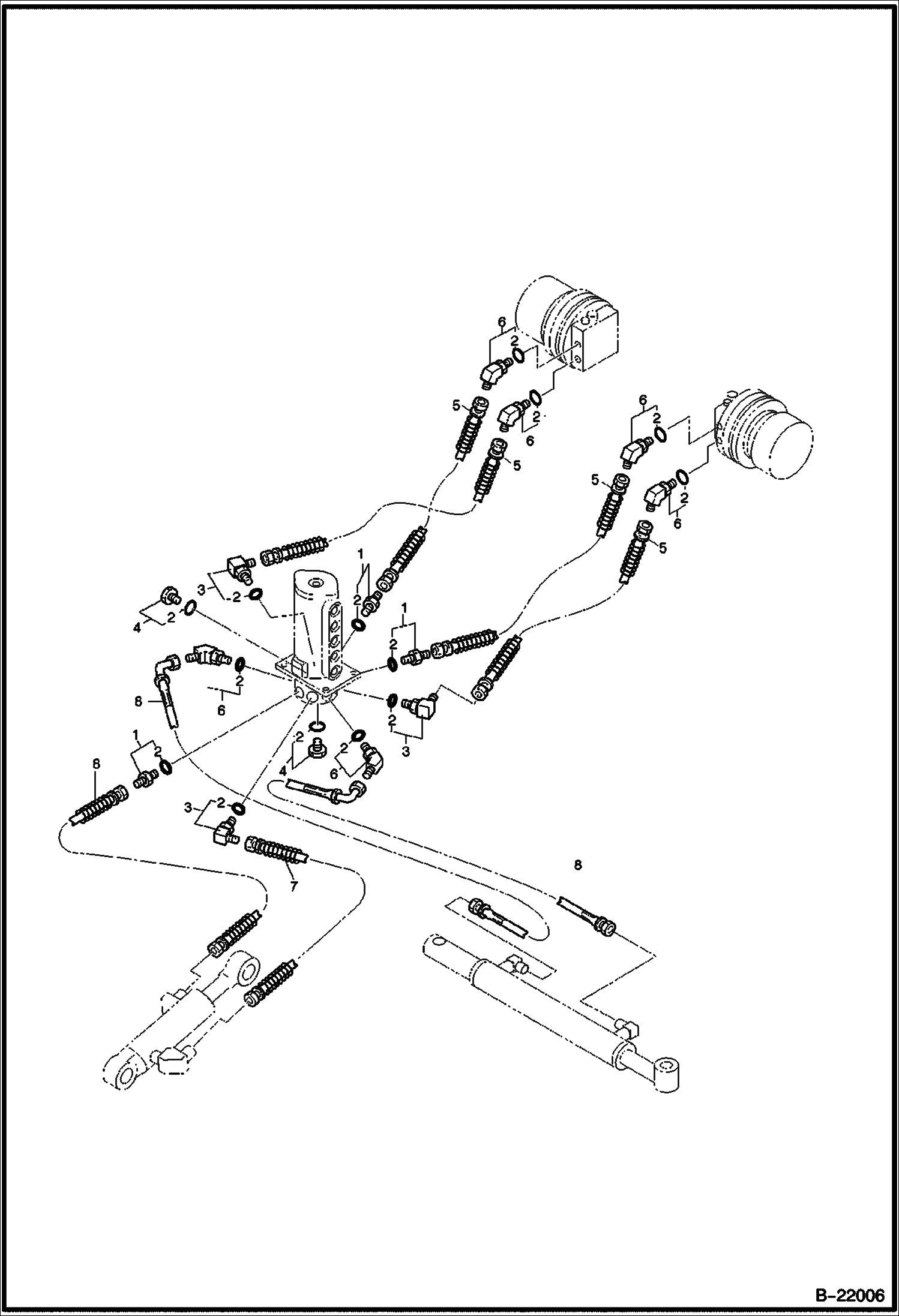 СХЕМА ГИДРОСТАТИЧЕСКОЙ СИСТЕМЫ ХОД