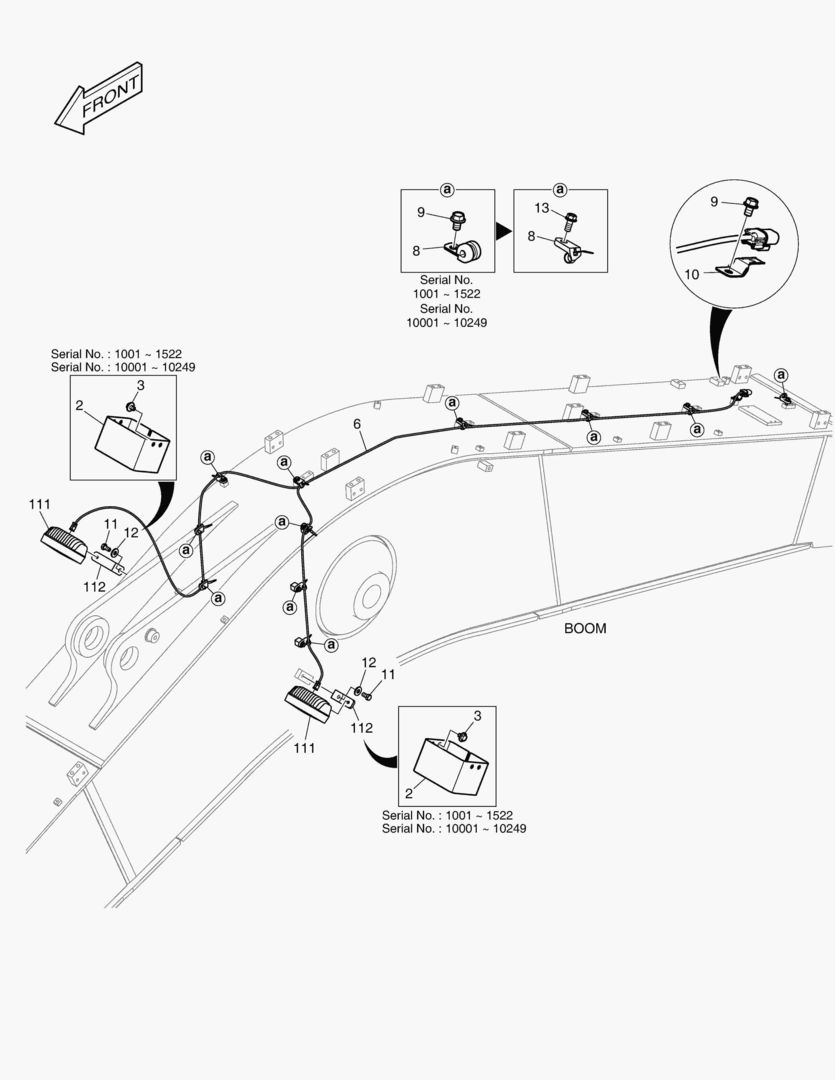 7600 ELECTRIC PARTS - WORKING LAMP(LED) - MONO