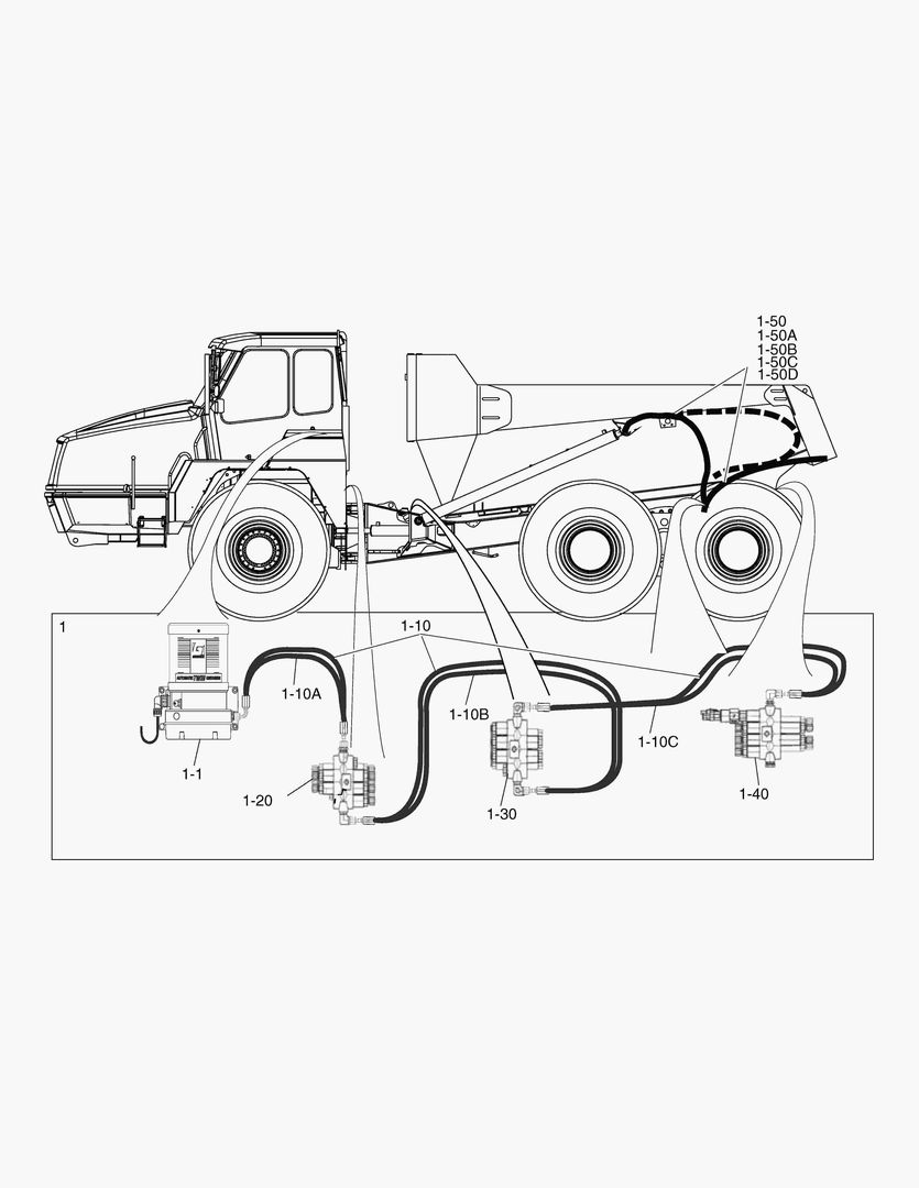 G490-20 CENTRAL LUBRICATION, MAIN LINE