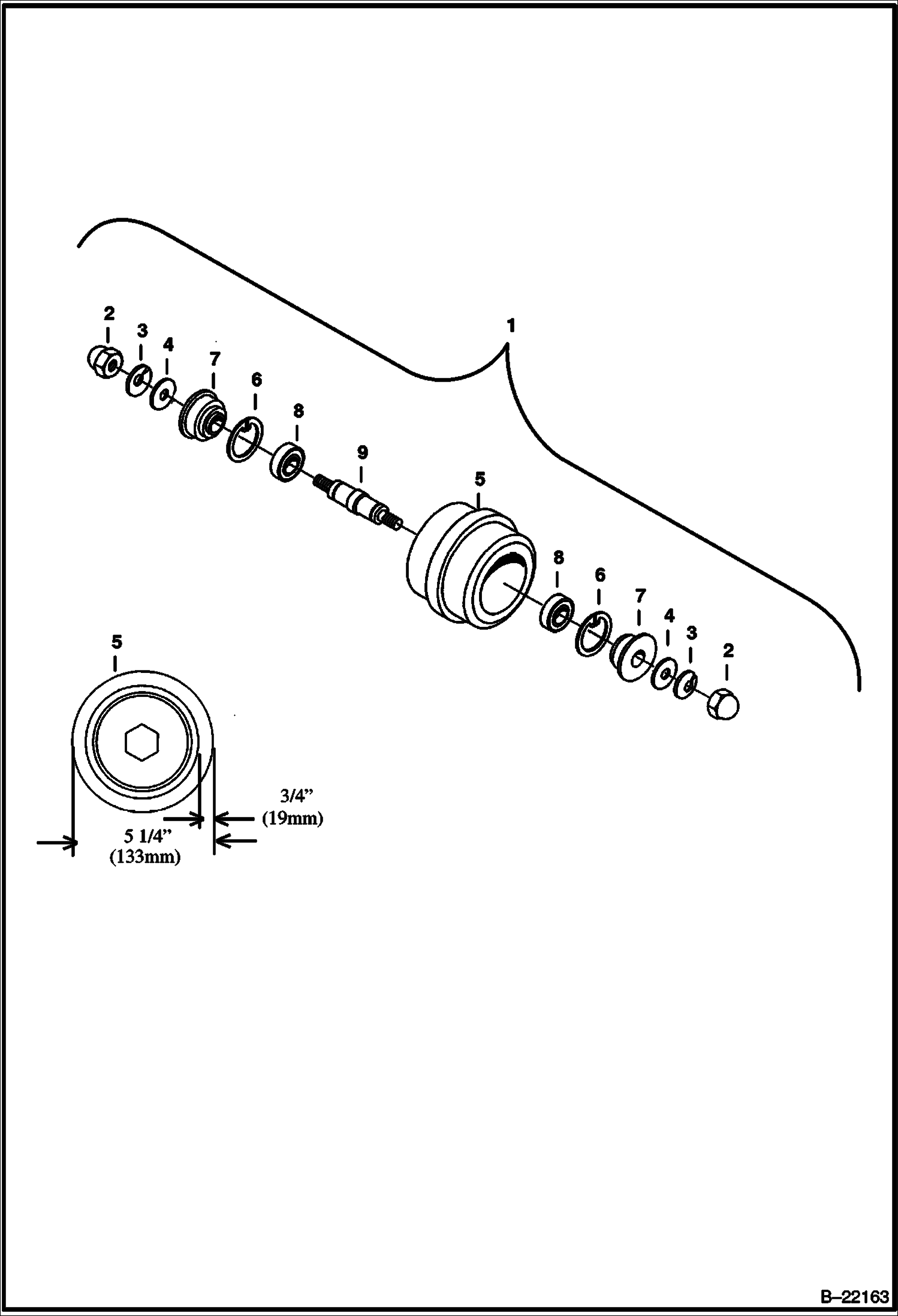 ЗАЩИТА РОЛИКОВ ГУСЕНИЦЫ (РЕЗИНОВЫЕ ГУСЕНИЦЫ) (СЕРИЙНЫЙ НОМЕР И ВЫШЕ)