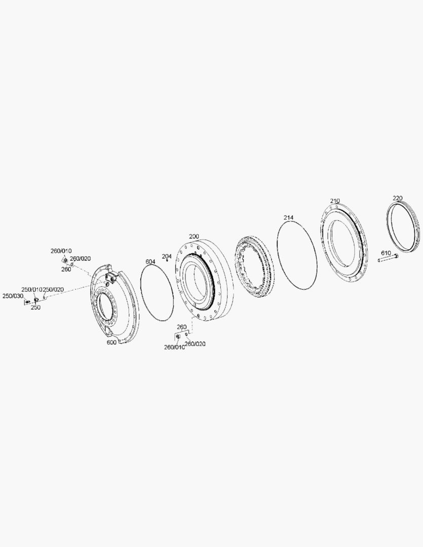 G250-28 HUB; WET BRAKE [810053~]