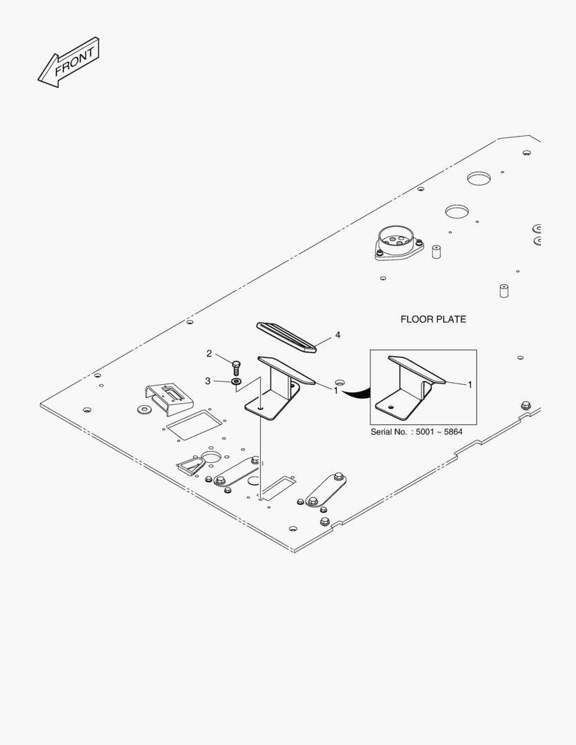 ПОДСТАВКА ДЛЯ НОГ - ЛЕВОСТОРОННИЙ
