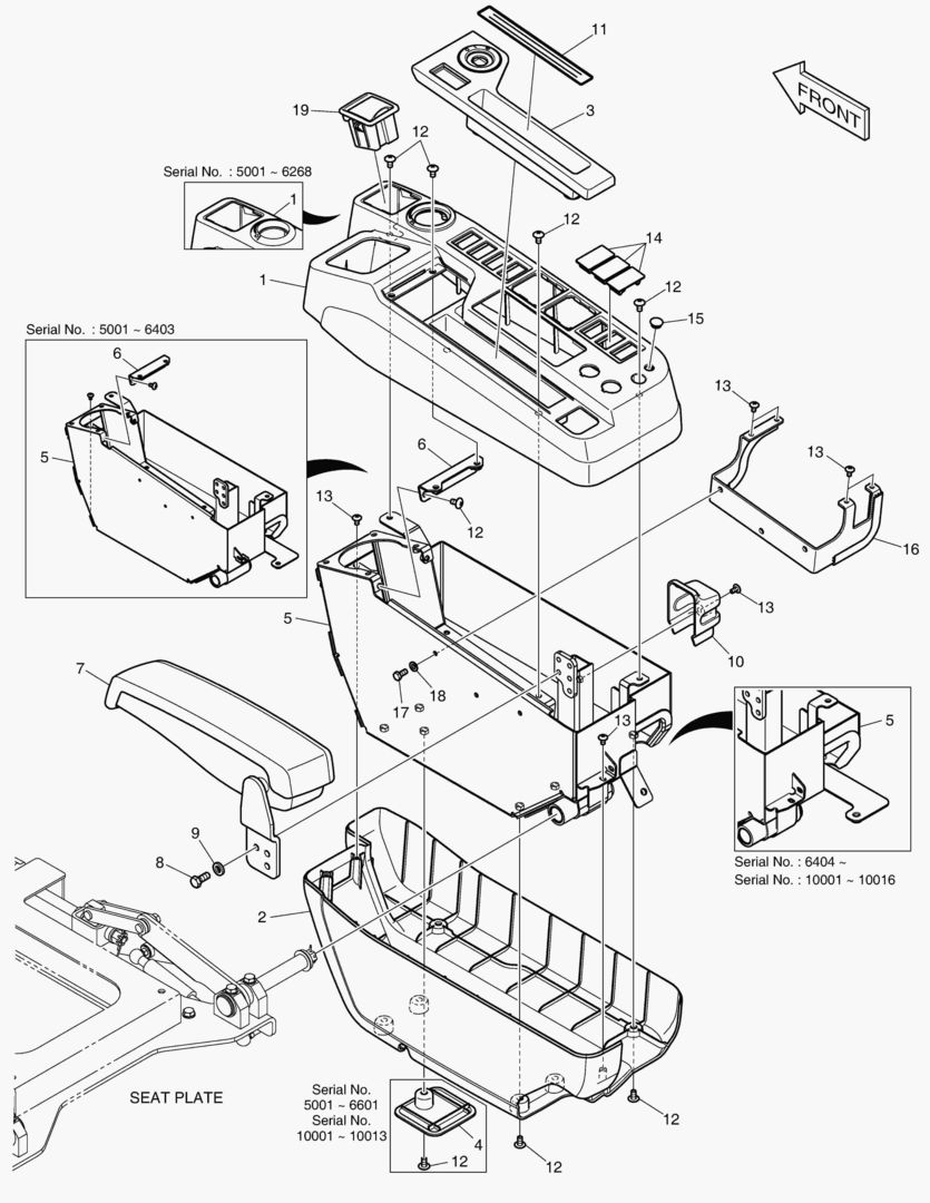 ПУЛЬТ УПРАВЛЕНИЯ - ПРАВОСТОРОННИЙ(СИСТЕМА ЗАЩИТЫ ПРИ ОПРОКИДЫВАНИИ)