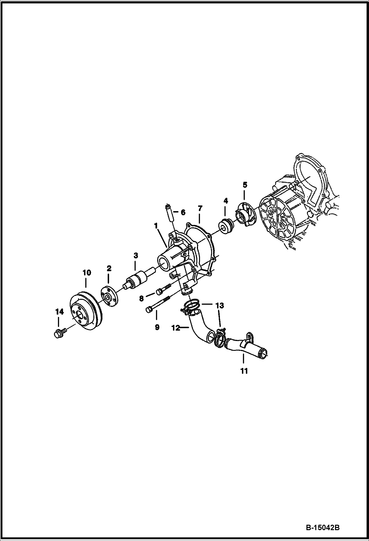 ВОДЯНАЯ ПОМПА (KUBOTA - D1005-E3B-BC-3)(TIER IV REPLACEMENT)