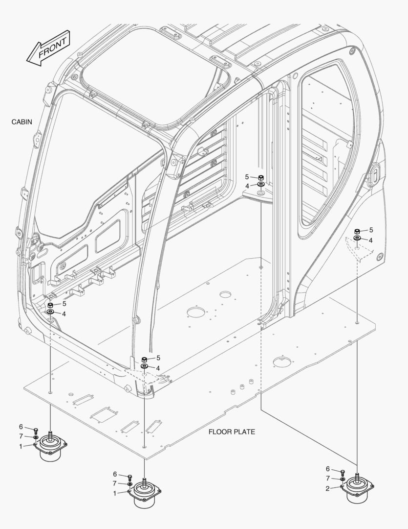 УСТАНОВКА КАБИНЫ