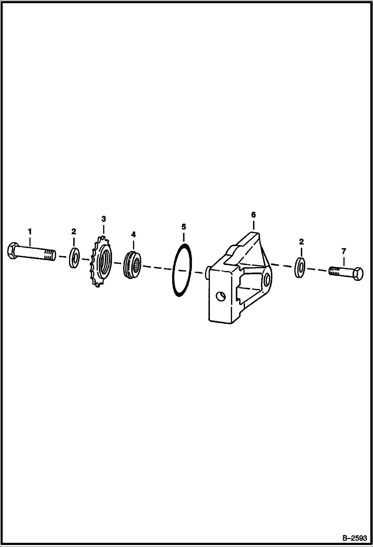 Схема НАТЯЖНОЕ КОЛЕСО ПРИВОДА В СБОРЕ (СЕРИЙНЫЙ НОМЕР 14001 И ВЫШЕ)