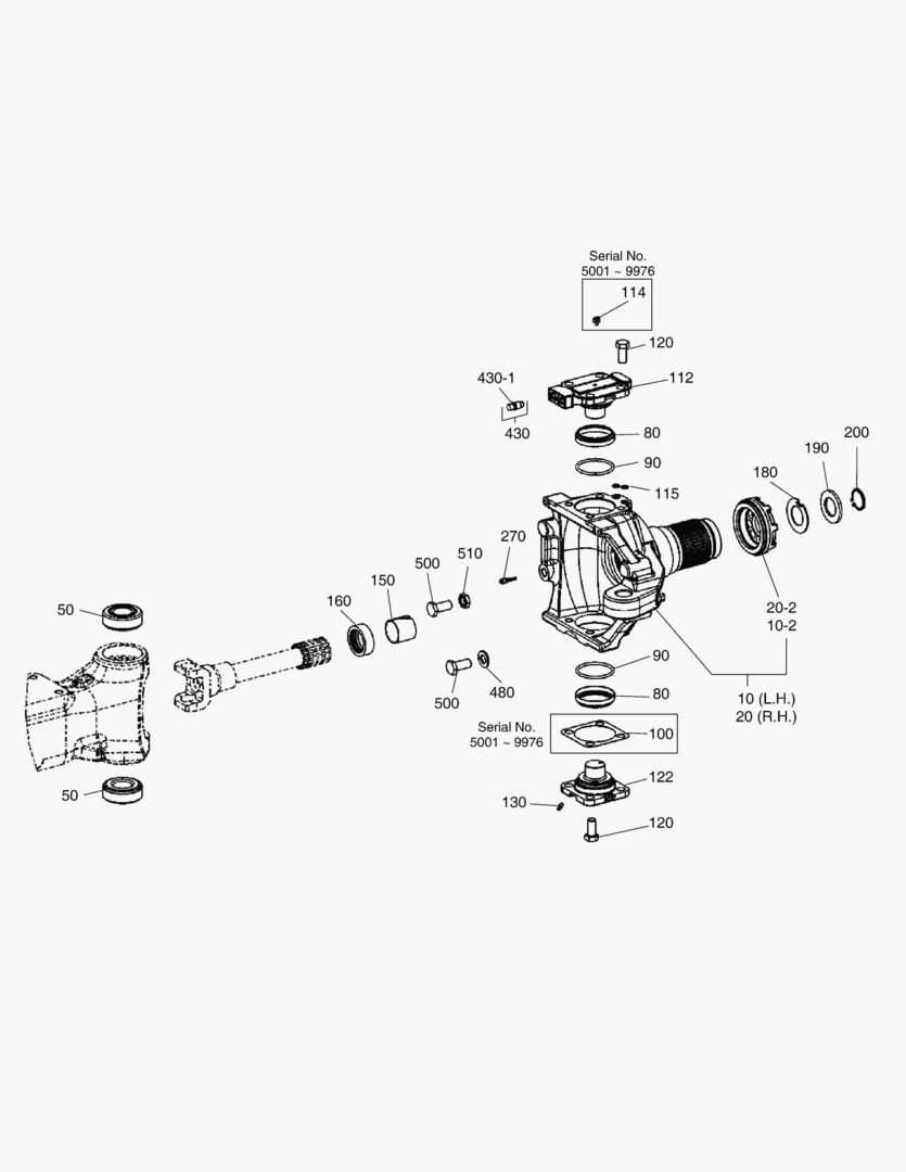 Спецтехника 4630 JOINT HOUSING - FRONT AXLE [5001~11212]
